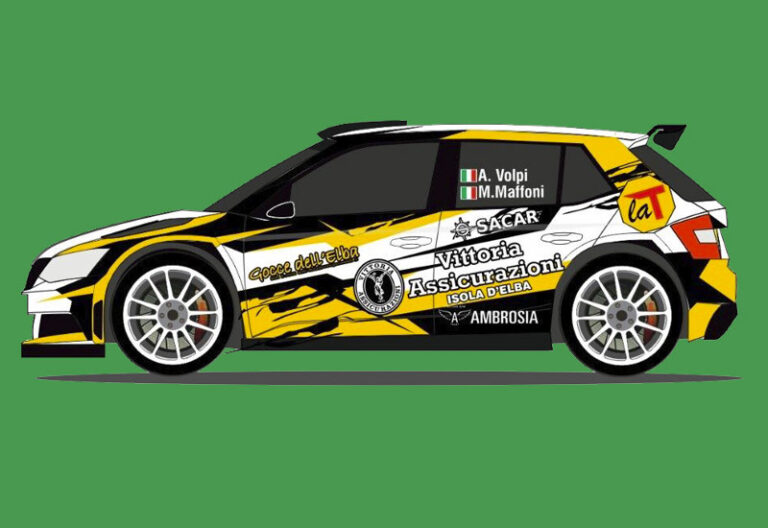 Due auto con la T rossa al rally delle Colline Metallifere